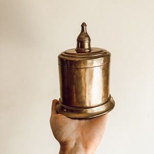 Vintage Brass Tin